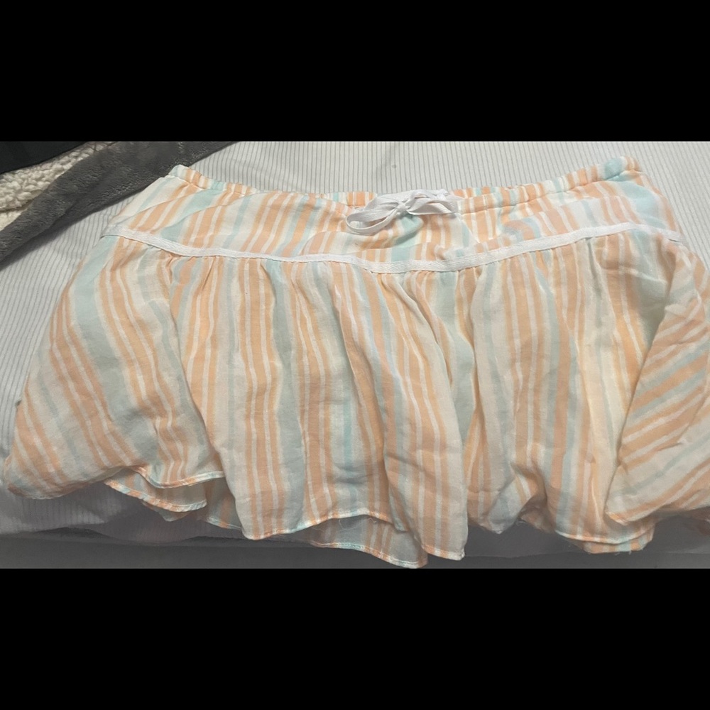 Stripped Mini Skirt